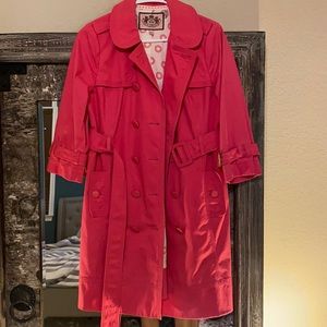 Magenta Pink Juicy Couture Trench coat!